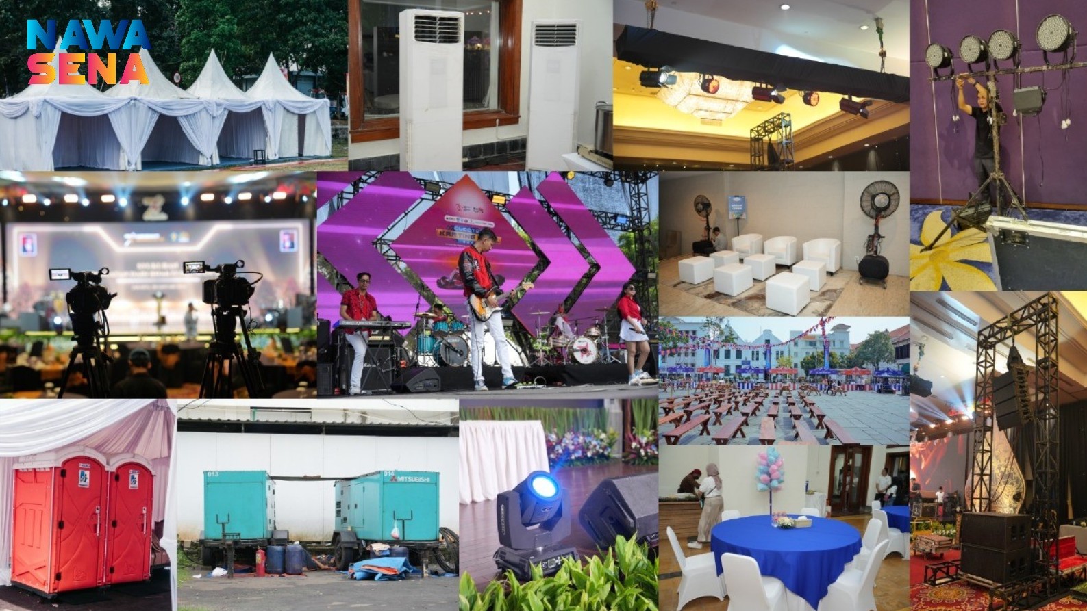 Rental equipment for events